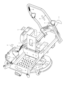 Decals Diagram and Parts List for CZT52 (967671301-00)(2017-09) RedMax Lawn Tractor