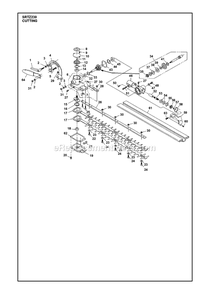Cutting Equipment Diagram and Parts List for SRTZ230 (1)(2017-02) RedMax Hedge Trimmer