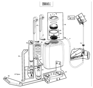 Part Location Diagram of 574150801 Husqvarna Complete Pump Assembly