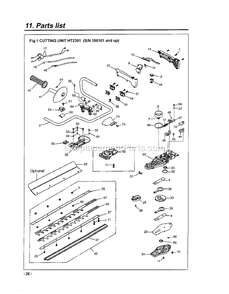Cutting Equipment Diagram and Parts List for HT2301 100101 AND UP RedMax Hedge Trimmer