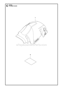 Cylinder Cover Diagram and Parts List for GZ5000  RedMax Chainsaw