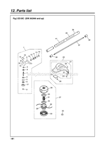 Part Location Diagram of 5218137-01 RedMax Plate(848bp090r2)