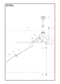 Ignition System Diagram and Parts List for CHT220L  RedMax Hedge Trimmer