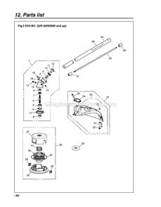 Part Location Diagram of 521160201 RedMax Clamp