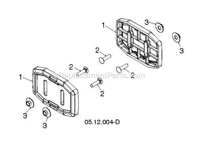 Auger Housing And Impeller 5 Diagram and Parts List for DST30 (96192010801)(2019-04) RedMax Snow Blower