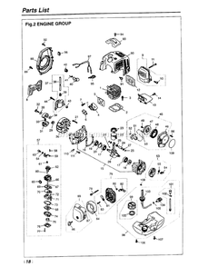 Engine Diagram and Parts List for HE2600 660001 AND UP RedMax Edger