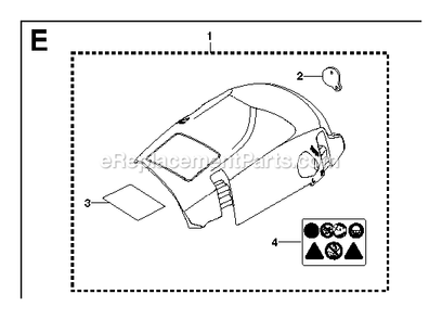 Cover Diagram and Parts List for G5300 000001 AND UP RedMax Chainsaw