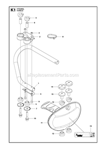 Handle 2 Diagram and Parts List for HTZ2460L (967335101)(2018-02) RedMax Hedge Trimmer