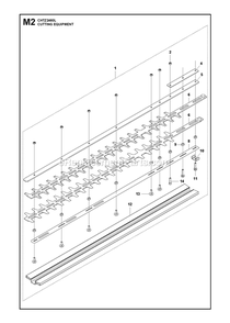 Cutting Equipment Diagram and Parts List for CHTZ2460L (967334901)(2020-03) RedMax Hedge Trimmer