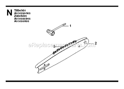 Cutting Equipment Diagram and Parts List for G5300 000001 AND UP RedMax Chainsaw