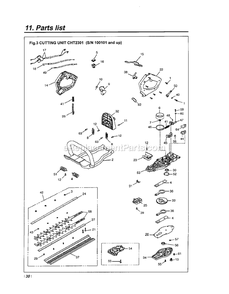 Part Location Diagram of 5213582-01 RedMax Crankshaft Assy