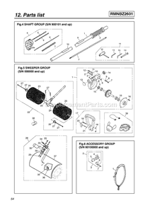 Part Location Diagram of 5113503-01 RedMax Muffler
