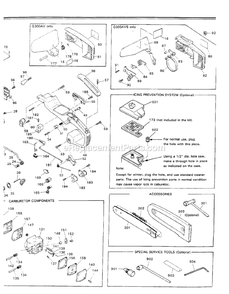 Handle And Controls Diagram and Parts List for G300AVS 000001 AND UP RedMax Chainsaw