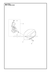 Carburetor And Air Filter Diagram and Parts List for CHT220 966712801 RedMax Hedge Trimmer