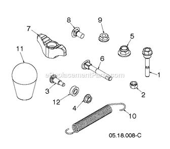 Accessories 1 Diagram and Parts List for DST24 (96192010601)(2019-04) RedMax Snow Blower