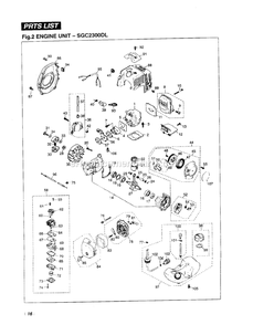 Engine Diagram and Parts List for SGC2300DL 500001 AND UP RedMax Edger