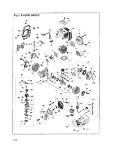 Engine Diagram and Parts List for HE2600 600870 - 660000 RedMax Edger