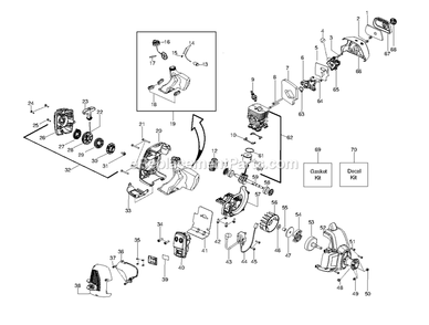 Part Location Diagram of 574355001 Husqvarna Kit decal