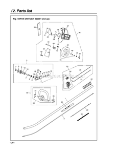 Part Location Diagram of 5153795-01 RedMax Gasket