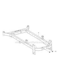 Frame - Chassis Diagram and Parts List for CZTE60  RedMax Lawn Tractor