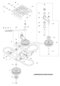 Transmission 1 Diagram and Parts List for CZT52 (967671301-00)(2017-09) RedMax Lawn Tractor