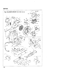 Part Location Diagram of 5218341-01 RedMax Plate