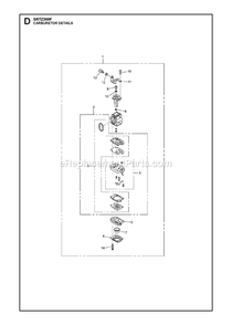 Part Location Diagram of 587078401 Husqvarna CARBURETOR ASSEMBLY