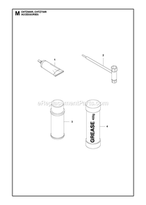 Accessories Diagram and Parts List for CHTZ600R,CHTZ750R  RedMax Hedge Trimmer