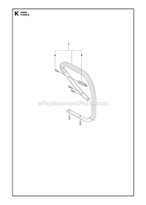 Handle Diagram and Parts List for G9000  RedMax Chainsaw