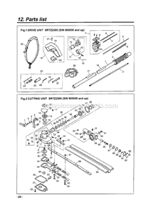 Part Location Diagram of 5153825-01 RedMax Cover