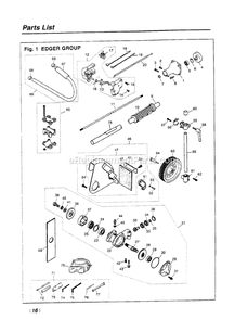 Cutting Equipment Diagram and Parts List for HE2600 660001 AND UP RedMax Edger