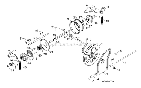 Drive 2 Diagram and Parts List for DST30 (96192010801)(2019-04) RedMax Snow Blower