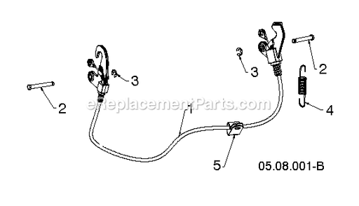 Control Panel And Discharge Chute 1 Diagram and Parts List for DST27 (96192010700)(2018-04) RedMax Snow Blower