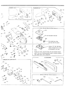 Handle And Controls Diagram and Parts List for G300AV 000001 AND UP RedMax Chainsaw