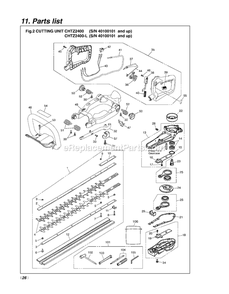 Part Location Diagram of 5066860-01 RedMax Bag