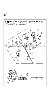 Part Location Diagram of 5261175-01 RedMax Label,recoil