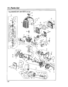 Engine Diagram and Parts List for CHTZ2500 100101 AND UP RedMax Hedge Trimmer