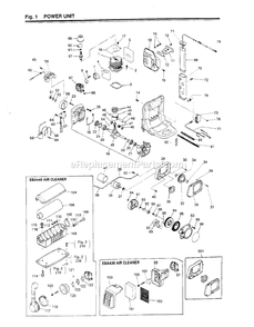 Engine Diagram and Parts List for EBA440 000001 AND UP RedMax Leaf Blower / Vacuum