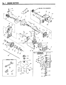 Engine Diagram and Parts List for BT17 000001 AND UP RedMax Edger