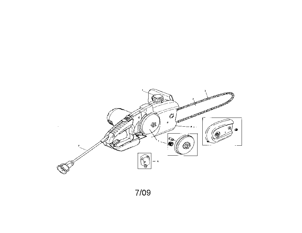 Chain saw Diagram and Parts List for M30016AS  Remington Chainsaw