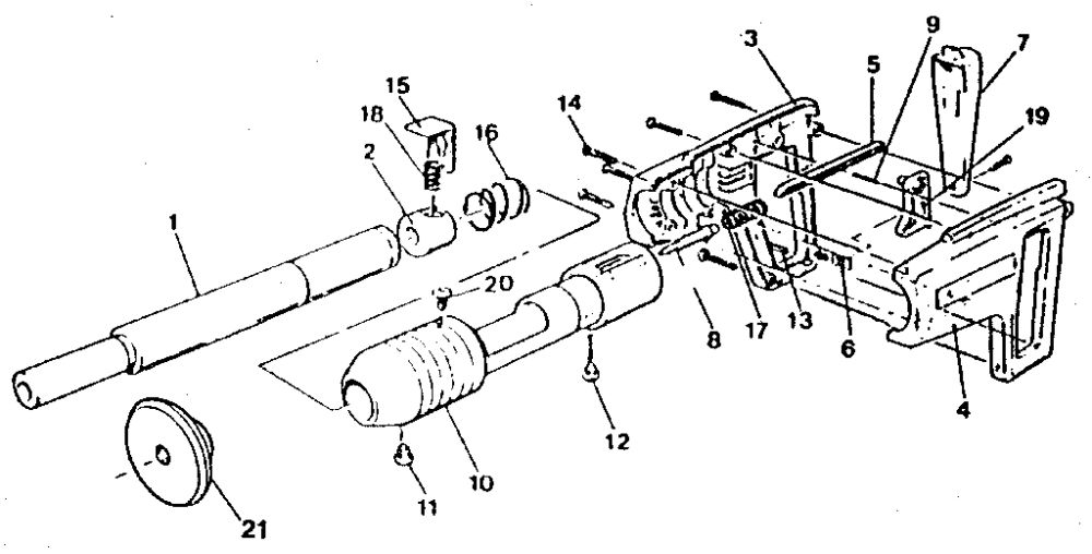 Unit Parts Diagram and Parts List for 480  Remington Hammer Drill