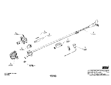 Chainsaw/polesaw Diagram and Parts List for RM0818BPS  Remington Pole Saw