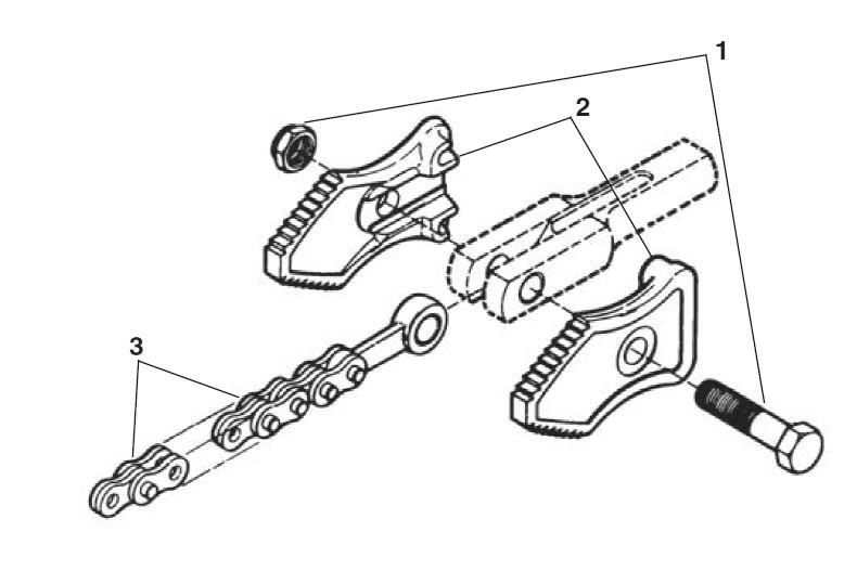 3215 Chain Tong Diagram and Parts List for 3215 92660 Ridgid Pipe Tools