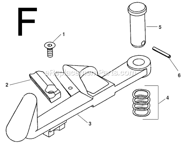 Page F Diagram and Parts List for 1210  Ridgid Pipe Tools