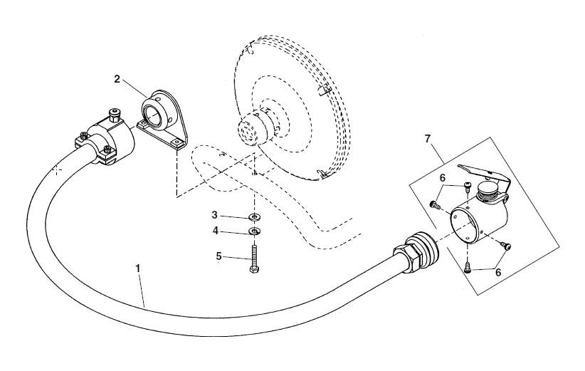 Old Style Autofeed Diagram and Parts List for K-40AF 71732 Ridgid Drain Cleaner