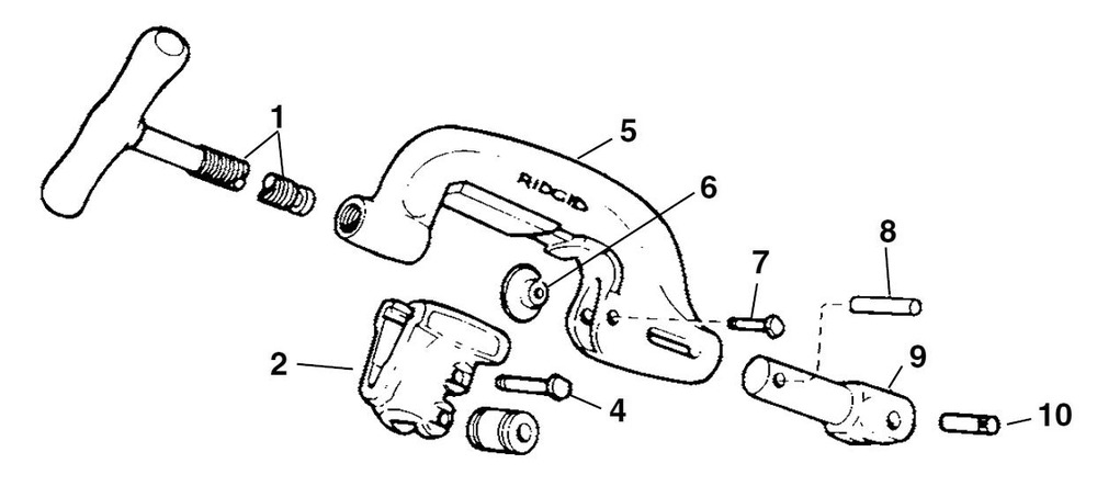 360 Cutter Diagram and Parts List for 300 COMPLETE 15682 Ridgid Pipe Tools
