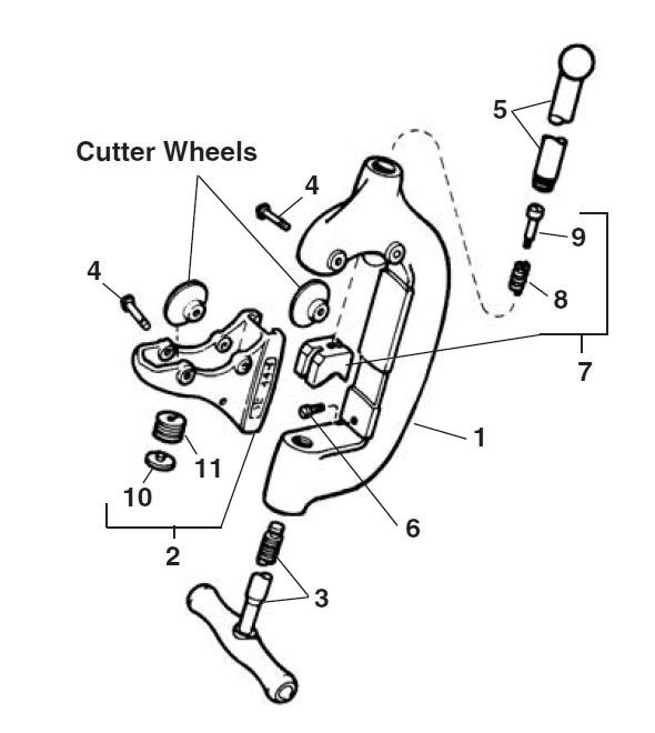 44s.Jpg Diagram and Parts List for 32880  Ridgid Pipe Tools