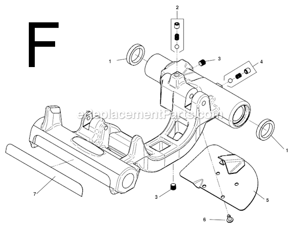 Page F Diagram and Parts List for 535-MANUAL  Ridgid Pipe Tools