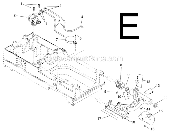 Page E Diagram and Parts List for 535  Ridgid Pipe Tools