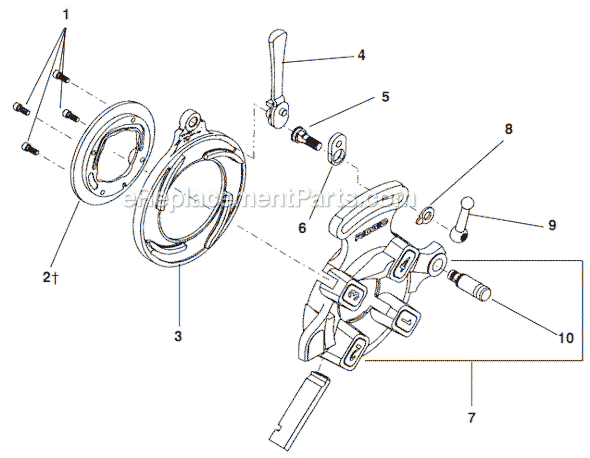 Page A Diagram and Parts List for 555  Ridgid Threading Die